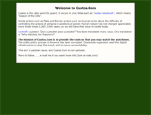 Tablet Screenshot of custos.com